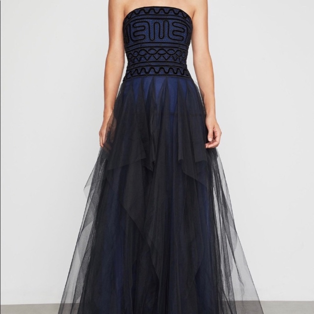 NewerwornBCBGMaxAzria 2 blue tulle dress,perfect